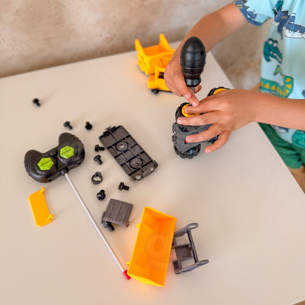 WOOPIE Radijo bangomis valdomas Ekskavatorius DIY Konstruktorius