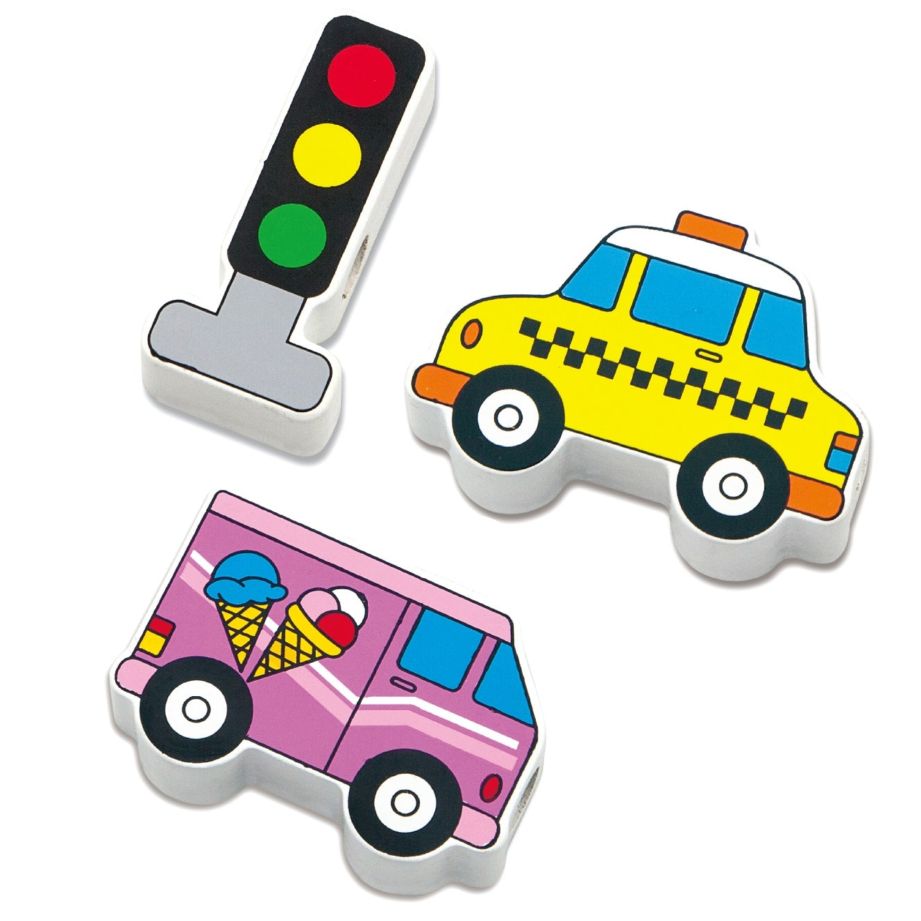 Viga Medinis Vėrimo Žaislas „Automobiliai“ (Montessori) – vaizdas 3