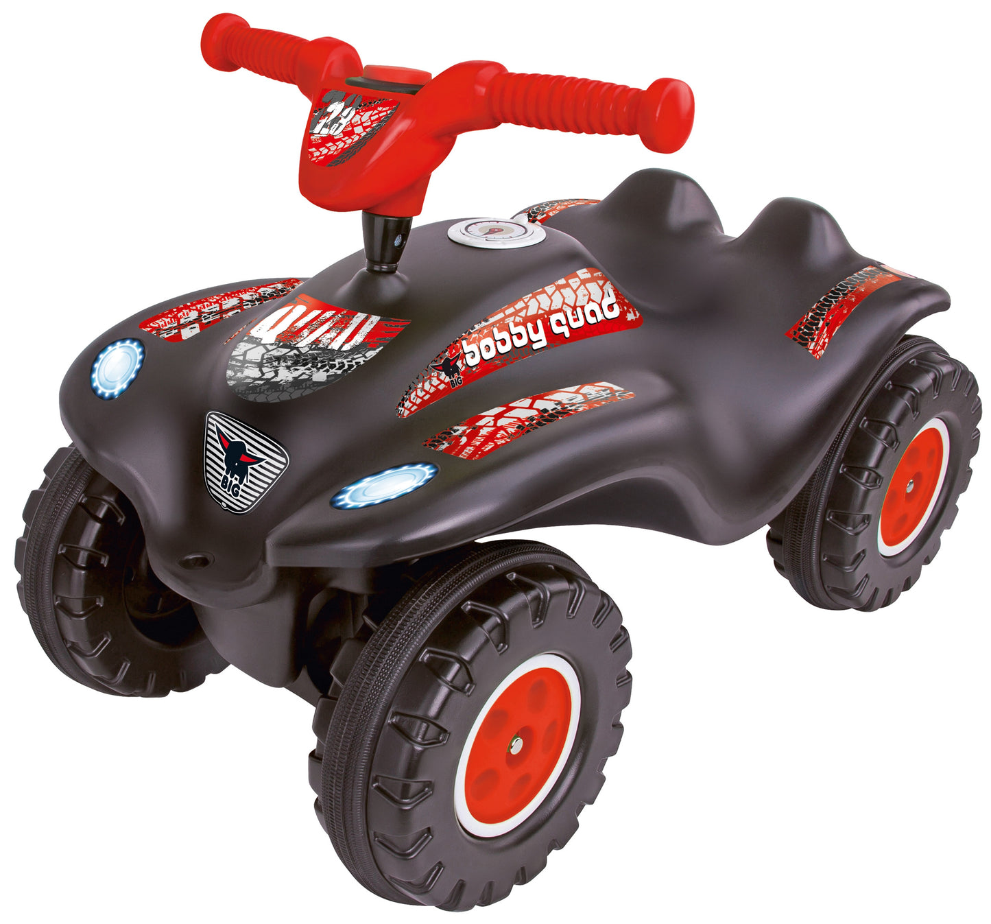 BIG Bobby Quad Racing Vaikiškas Keturračio Paspirtukas Juodas