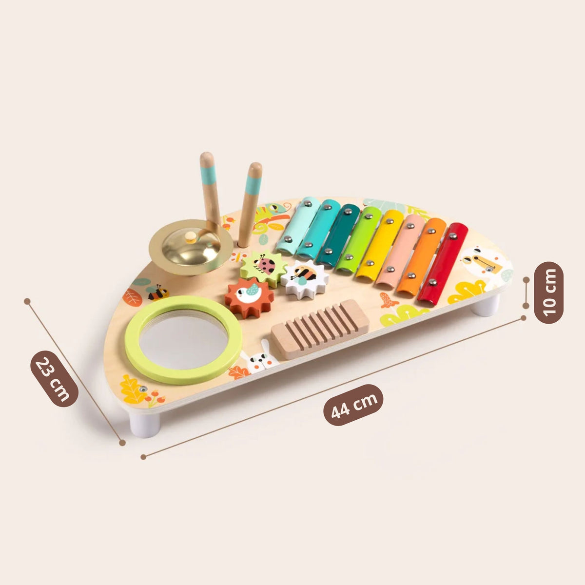 TOOKY TOY Daugiafunkcinis Muzikos Centras – Ksilofonas, Būgnas, Cimbolai