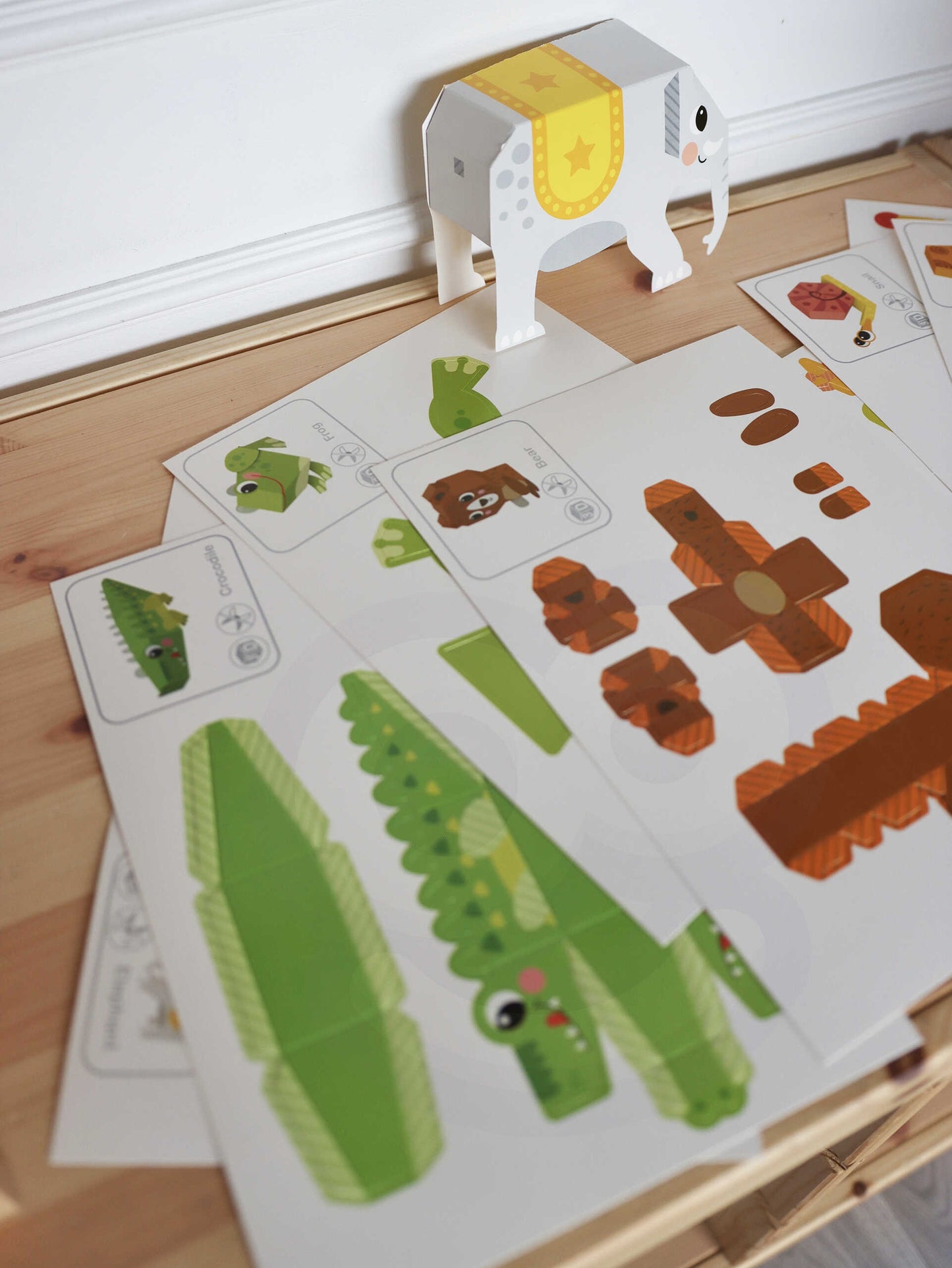 WOOPIE ART&FUN Kūrybinis rinkinys Origami 3D: 10 gyvūnėlių (Pasidaryk pats) – vaizdas 10