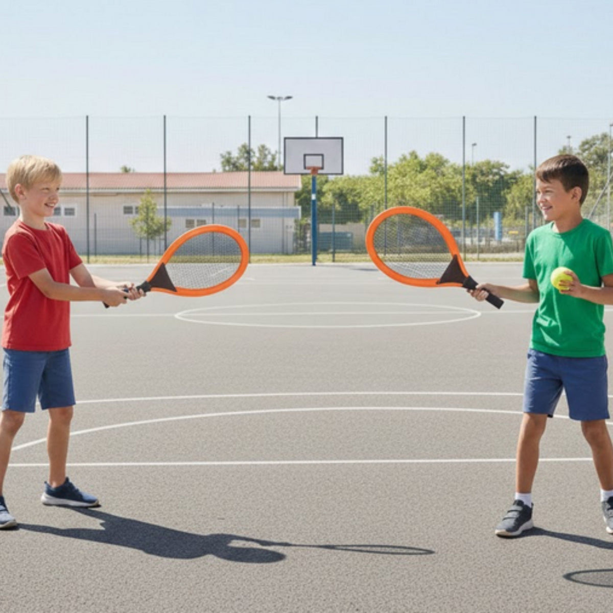 WOOPIE 4 dalių teniso ir badmintono rinkinys vaikams