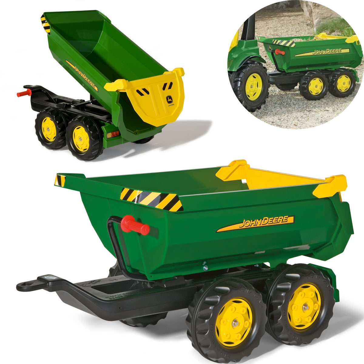 Rolly Toys rollyHalfpipe John Deere Savivartė Priekaba Traktoriams