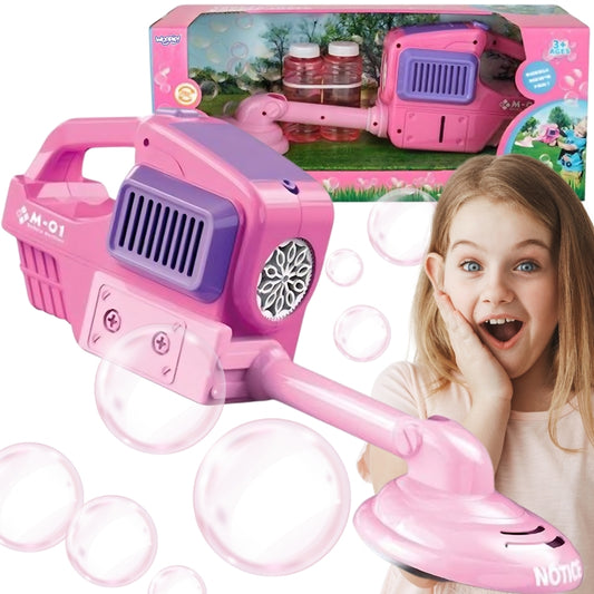 WOOPIE Stumiama vejapjovė – automatinė muilo burbulų mašina, rožinė – pagrindinis vaizdas