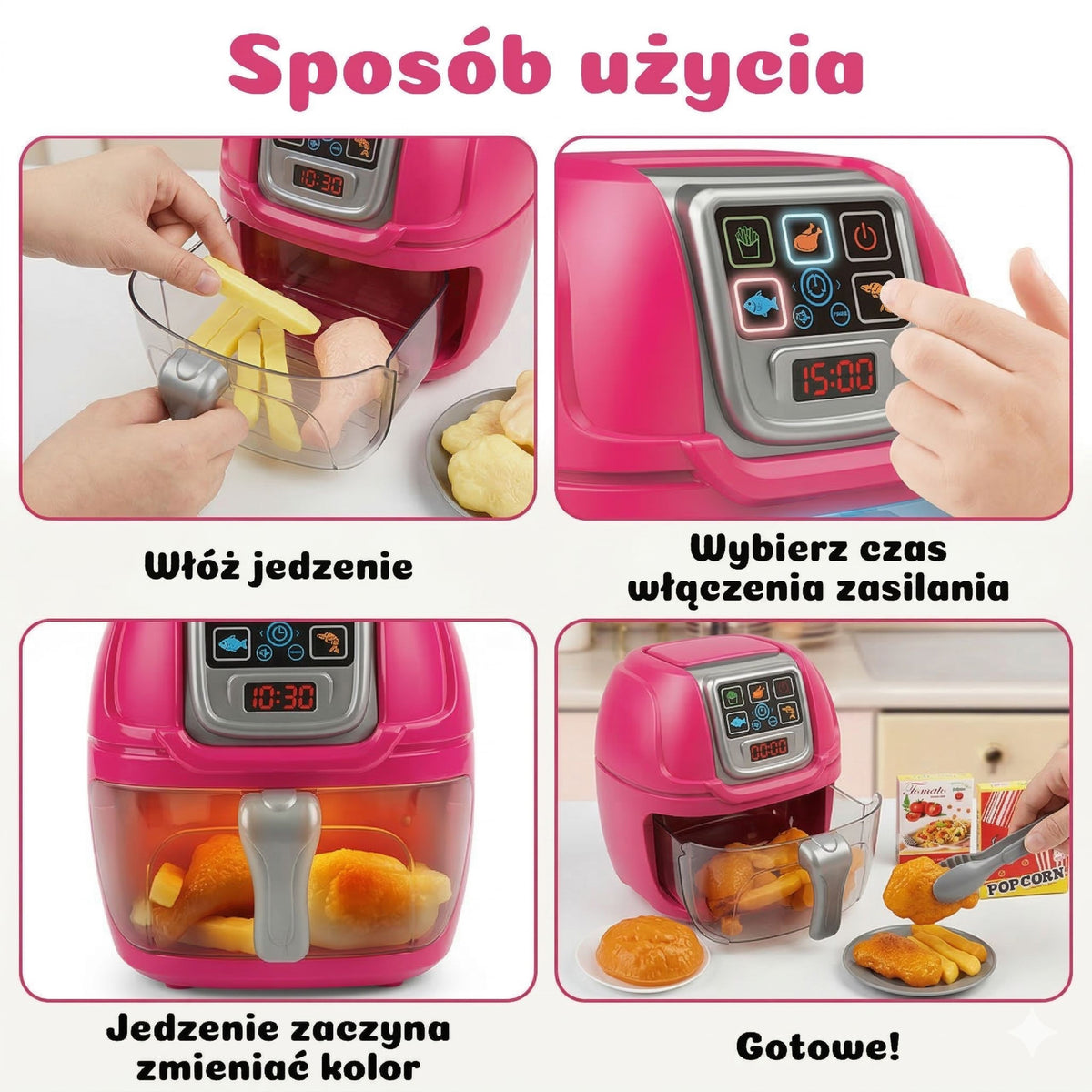 WOOPIE Interaktyvus Oro Gruzdintuvė Mažiesiems Šefams – 9 dalys