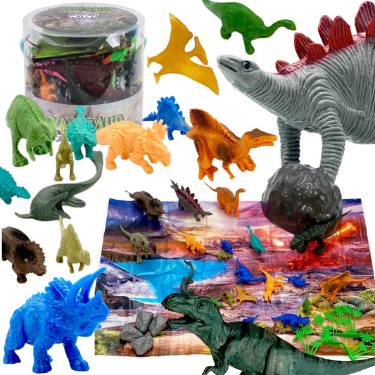 WOOPIE Dinozaurų figūrėlių rinkinys, 34 dalys