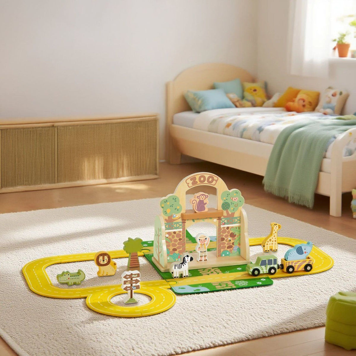 TOOKY TOY Mini Zoologijos Sodo Rinkinys Kelioninis Krepšys