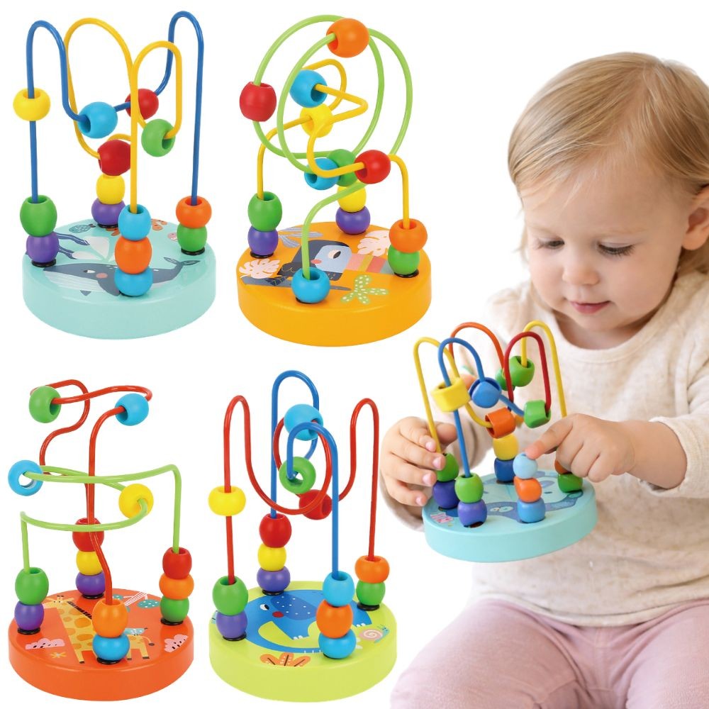TOOKY TOY Medinis Labirintas su Karoliukais Vaikams