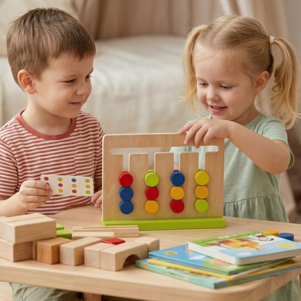 TOOKY TOY Loginis žaidimas su smėlio laikrodžiu, 30 raštų