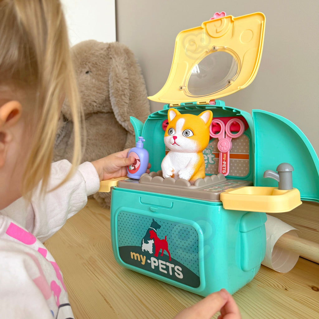 WOOPIE Katinuko grožio salonas 2 in 1 kuprinėje – nešiojamas rinkinys
