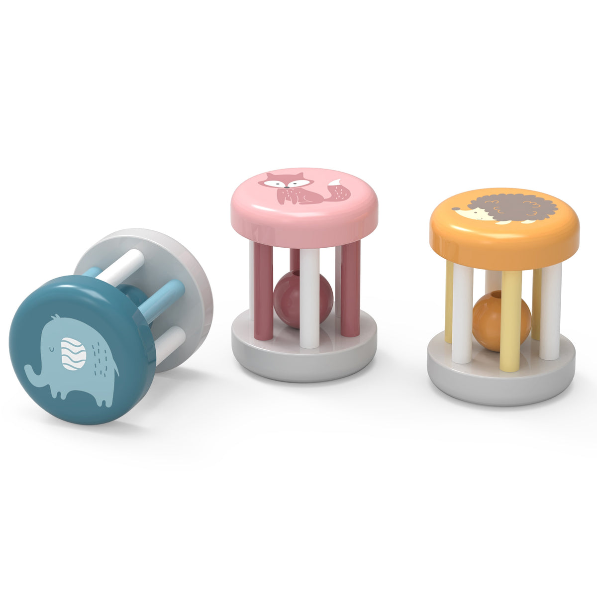VIGA PolarB medinis barškutis su gyvūnėliu kūdikiams