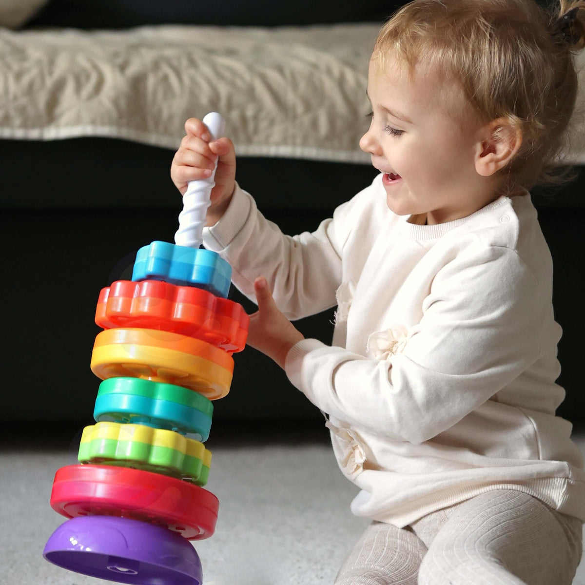 WOOPIE BABY Lavinamoji Piramidė su Gyvūnėlių Diskeliais