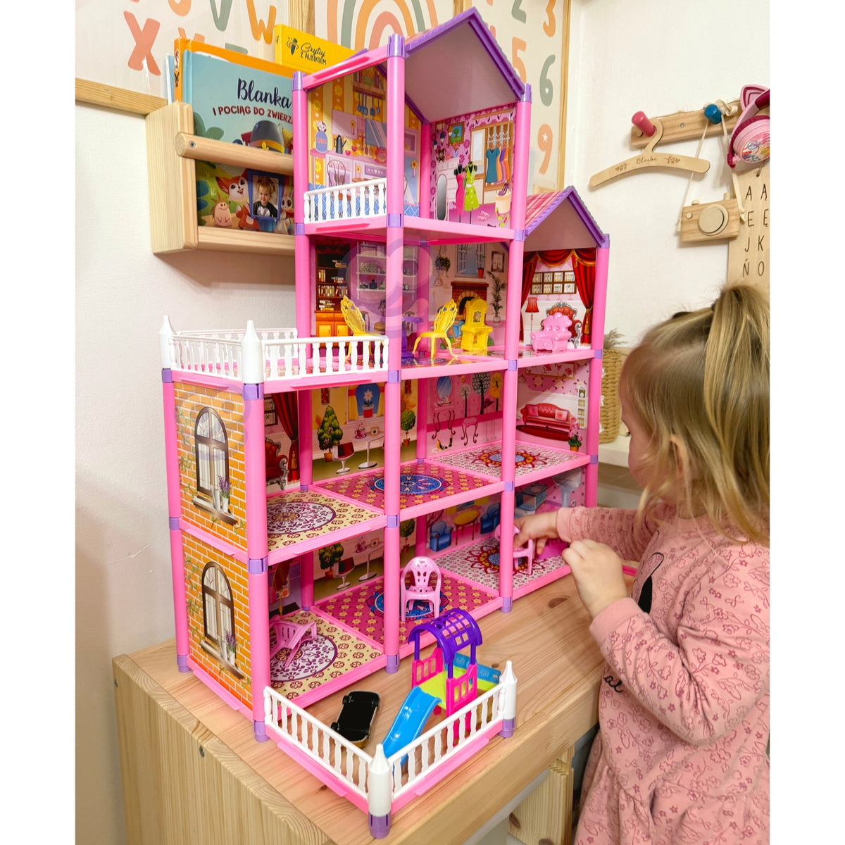 WOOPIE Mega Vila Lėlių Namas LOVELY HOUSE 194 dalys