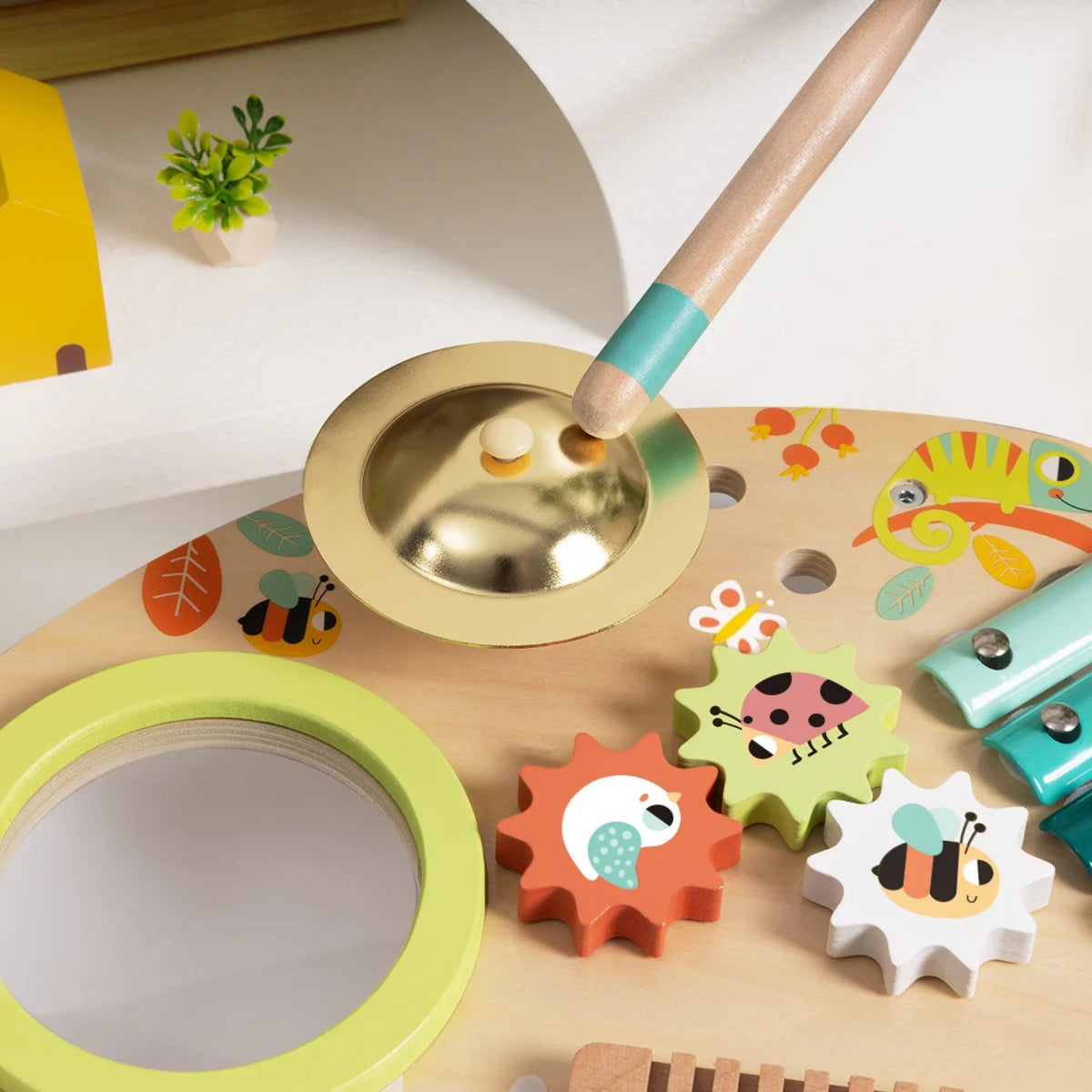 TOOKY TOY Daugiafunkcinis Muzikos Centras – Ksilofonas, Būgnas, Cimbolai
