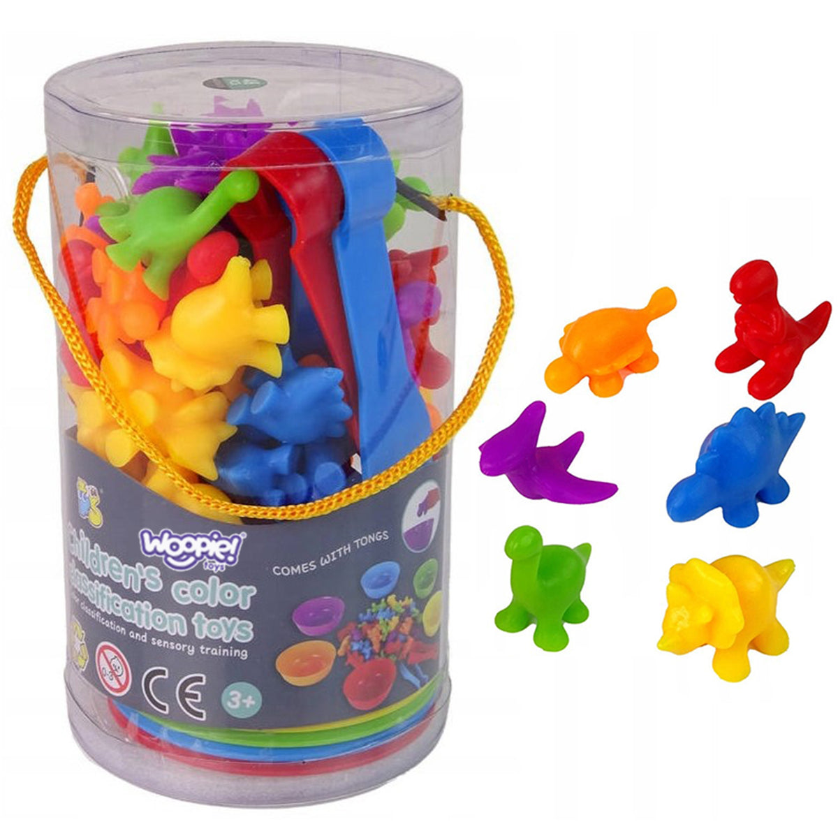 WOOPIE Montessori Rūšiuoklis Dinozaurai 56 vnt.