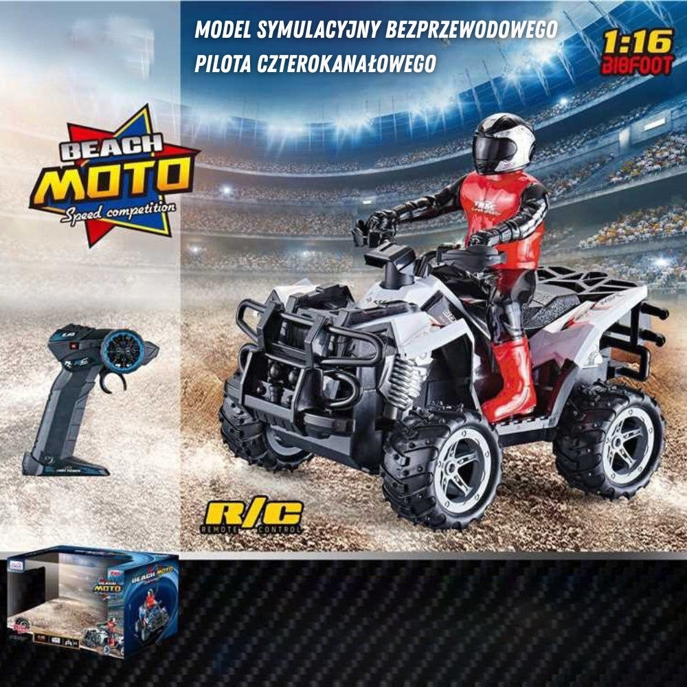 WOOPIE RC Keturratis Kvadriciklas su Vairuotoju 1:16