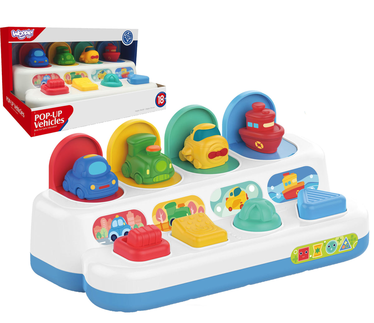 WOOPIE BABY Lavinamasis Žaislas Iššokantys Automobiliukai