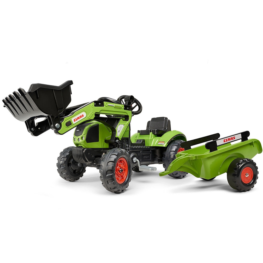 Falk Claas Arion 410 Minitraktoris su Priekaba ir Kaušu, 2-5 m.