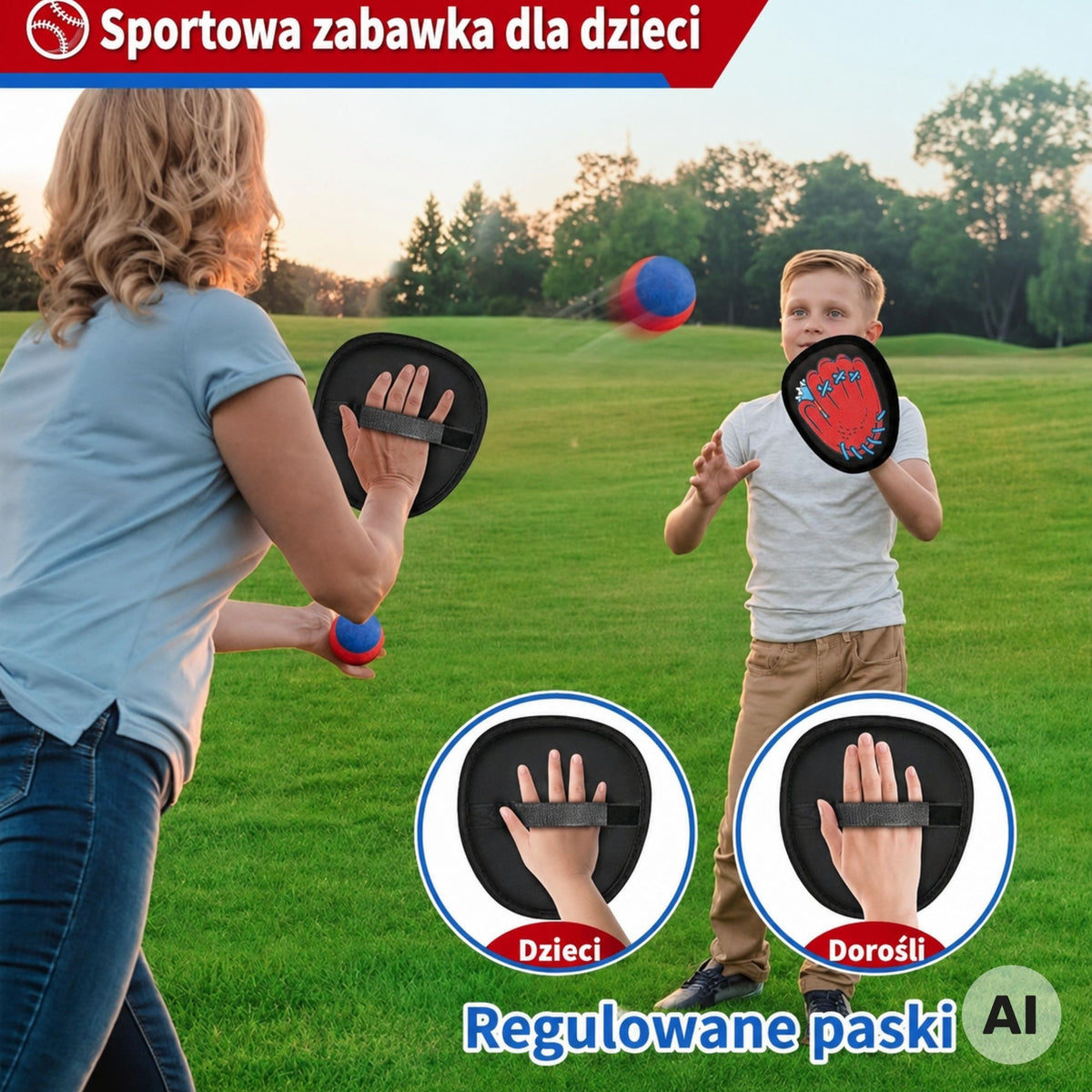 WOOPIE Kamuoliuko Gaudymo Žaidimas su Raketėmis, 5 vnt.