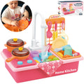 WOOPIE 2-in-1 Rožinė Žaislinė Kriauklė su Virtuvėle Vaikams 3+