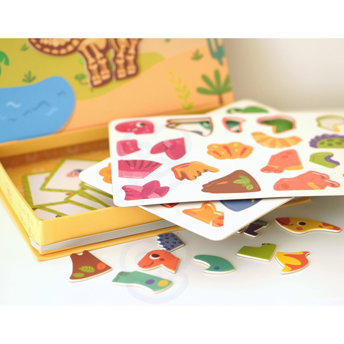TOOKY TOY Magnetinė dėlionė Dinozaurai vaikams