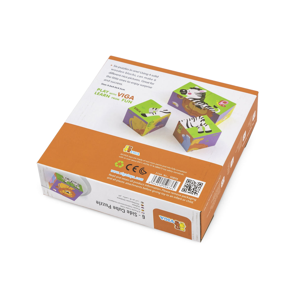 Viga Medinė Zoologijos Sodo Dėlionė - 4 Detalės