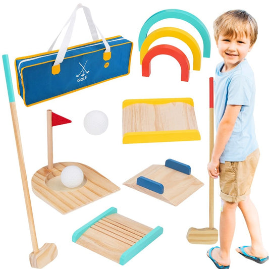 TOOKY TOY Medinis Mini Golfo Žaidimo Rinkinys, 13 dalių – pagrindinis vaizdas