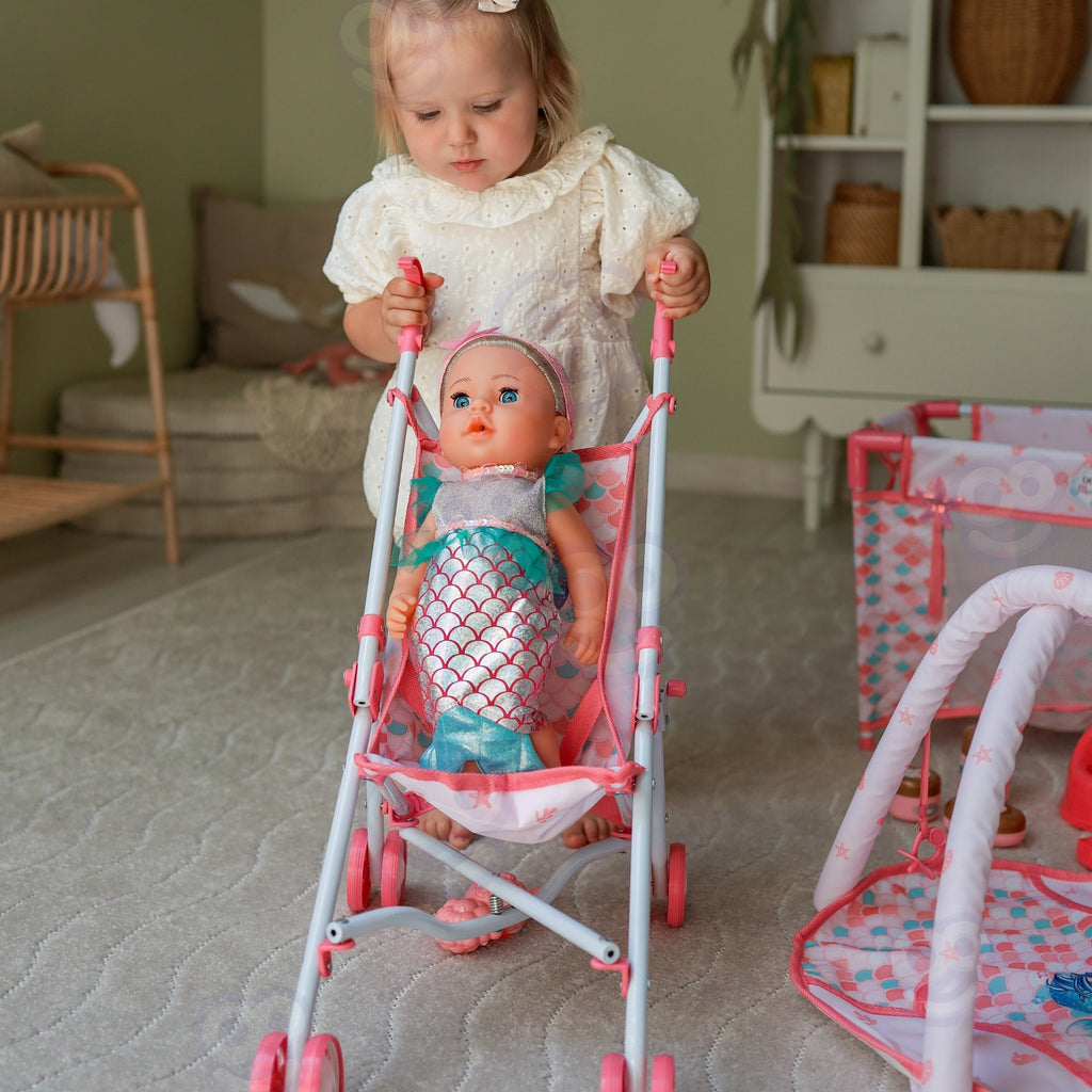 WOOPIE ROYAL Interaktyvi Undinėlės Lėlė 36 cm – Rinkinys 18 in 1 XXL