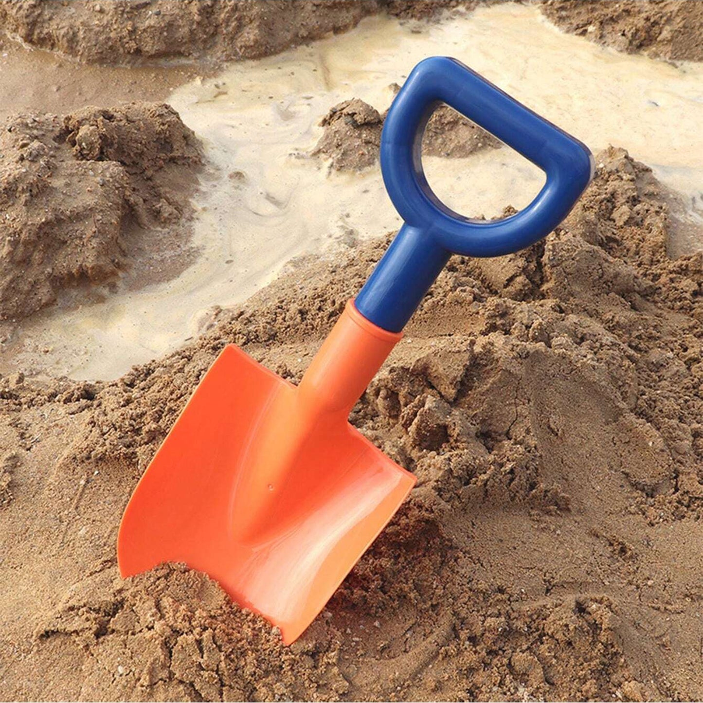 WOOPIE Smėlio kastuvas oranžinis 33 cm smėlio dėžei ir paplūdimiui