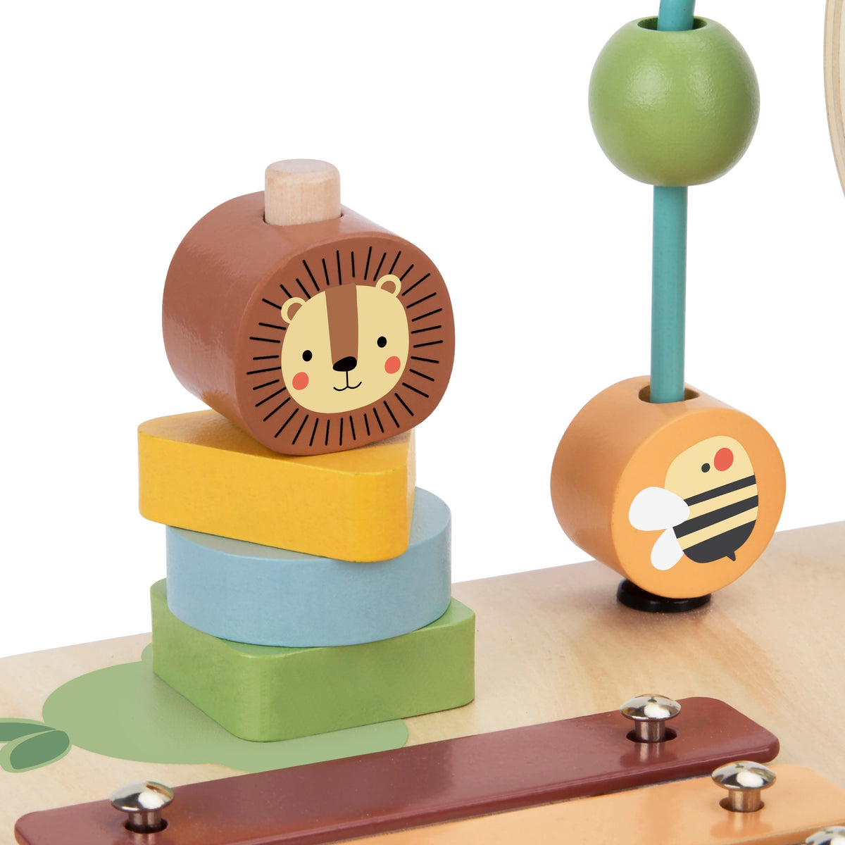 WOOPIE GREEN Medinis Edukacinis Muzikinis Stalas 5in1
