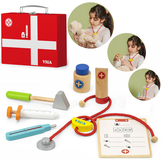 VIGA Medinis mažojo gydytojo rinkinys lagamine – pagrindinis vaizdas