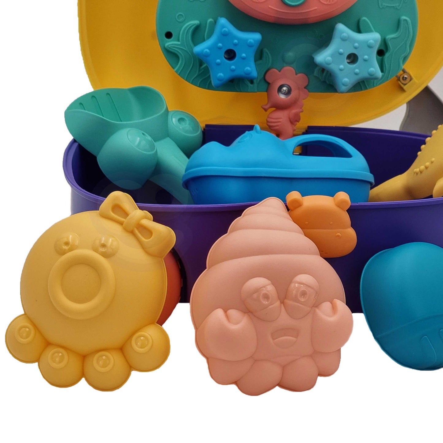 WOOPIE Smėlio ir Vandens žaislų rinkinys 3in1 Lagaminas Šuniukas, 3 vnt – vaizdas 6