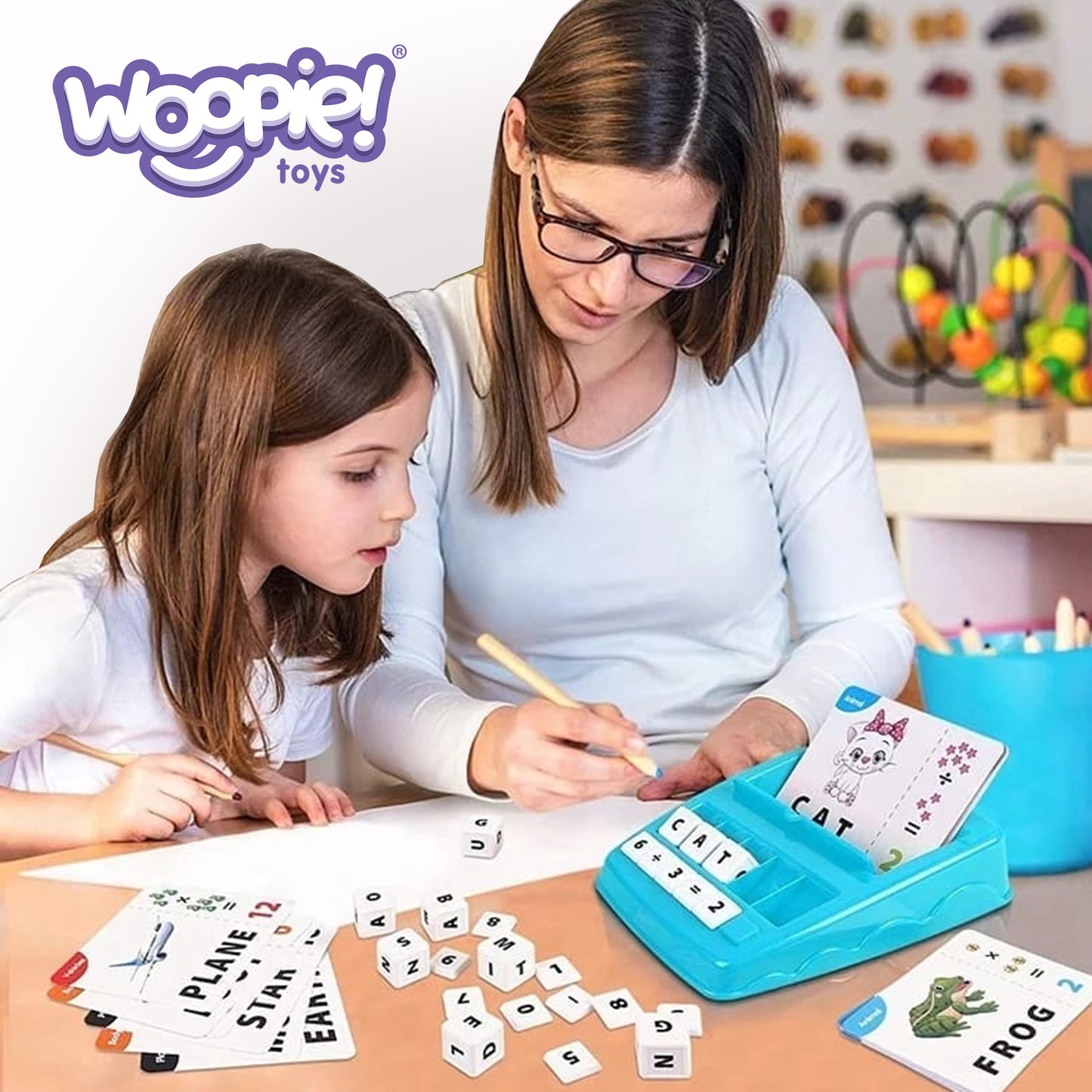 WOOPIE edukacinis žaidimas anglų kalbai ir matematikai mokytis – pagrindinis vaizdas