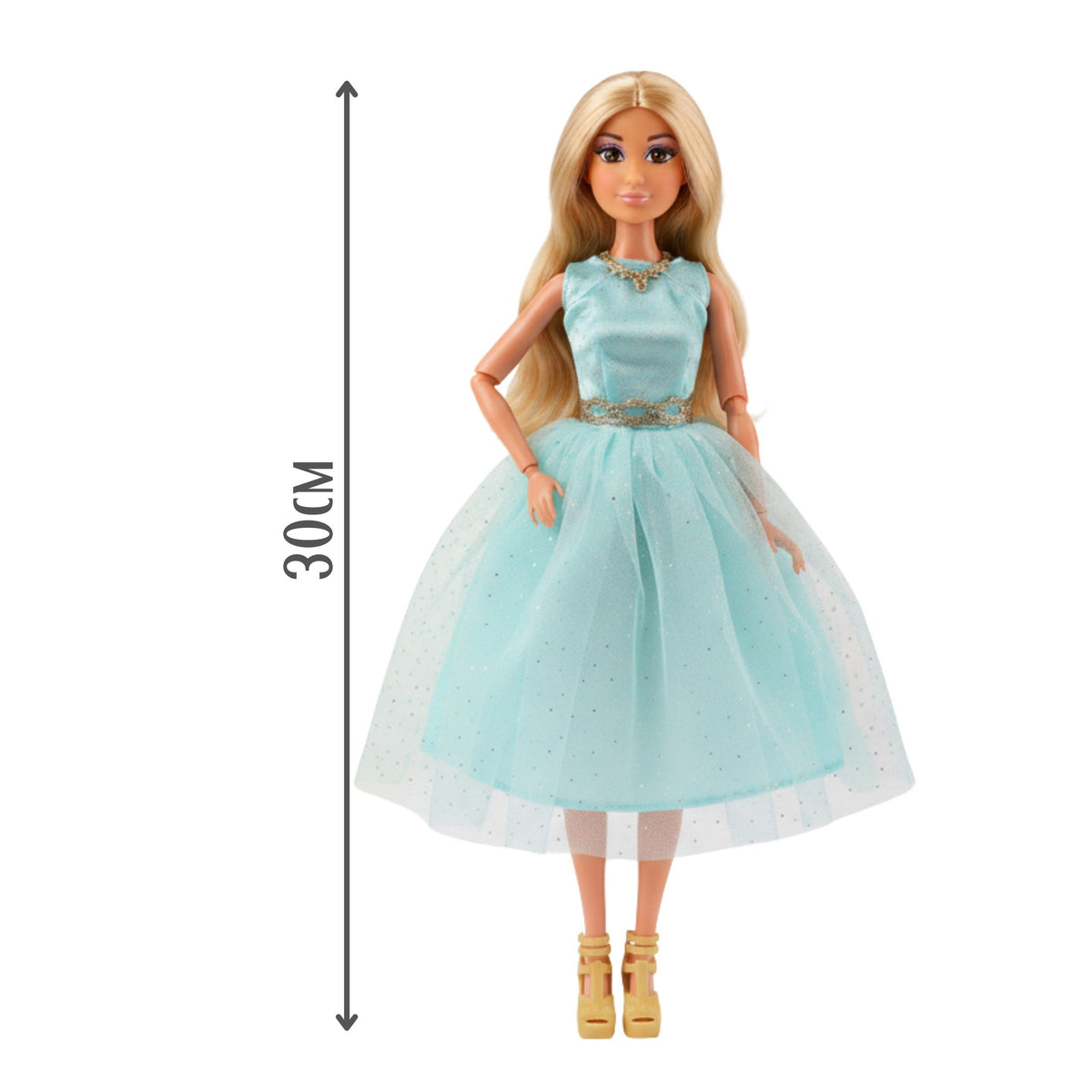 WOOPIE ROYAL Lily Lėlė 30cm Ilgi Plaukai Elegantiška Turkio Suknelė