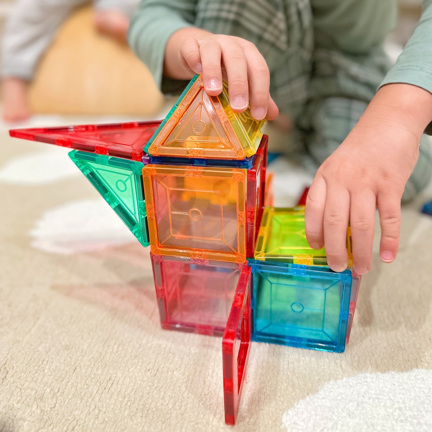WOOPIE 3D Montessori Magnetiniai Konstruktoriaus Blokeliai Vaikams