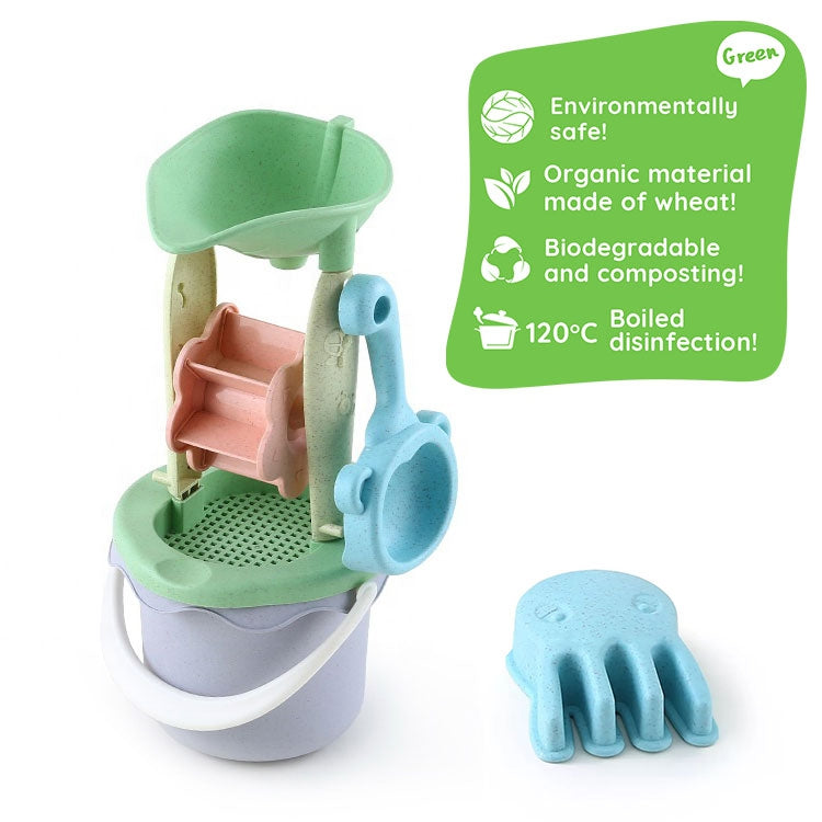 WOOPIE GREEN smėlio žaidimų rinkinys su malūnėliu – vaizdas 2