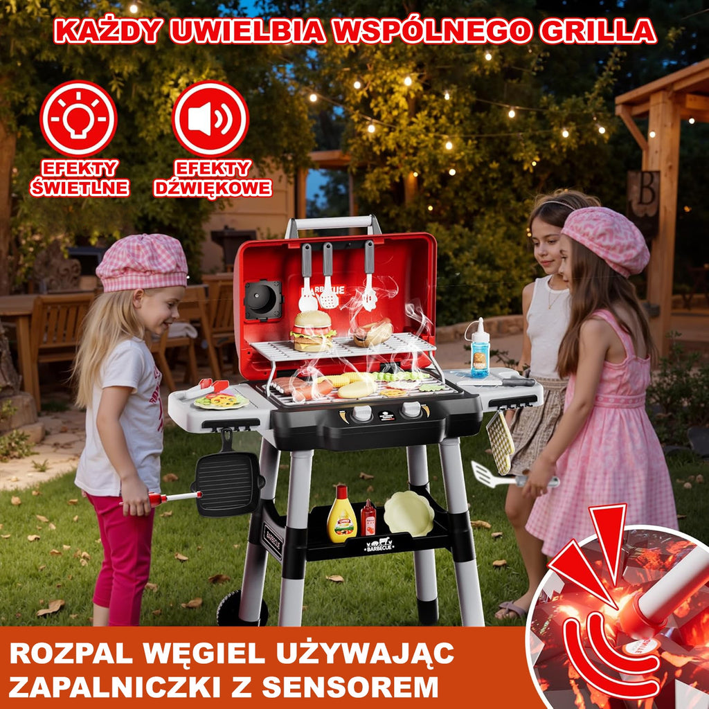 WOOPIE Interaktyvus Žaislinis Grilis XL su LED Efektais 31 vnt. 3+