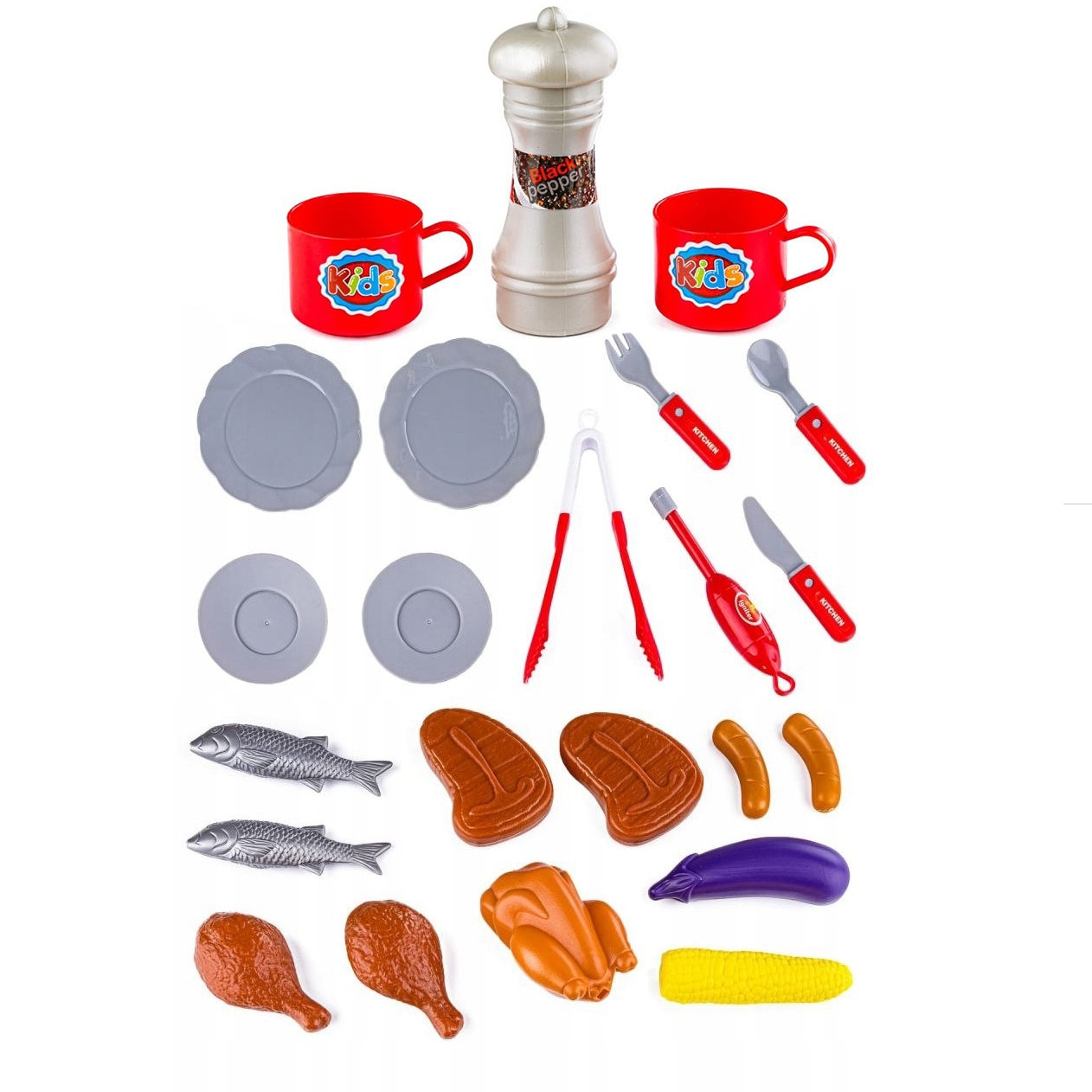 WOOPIE vaikiškas grilis su šviesa ir garsu + priedai – vaizdas 3