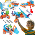 WOOPIE Konstruktorius 5in1 STEM Transporto priemonės su įrankiais