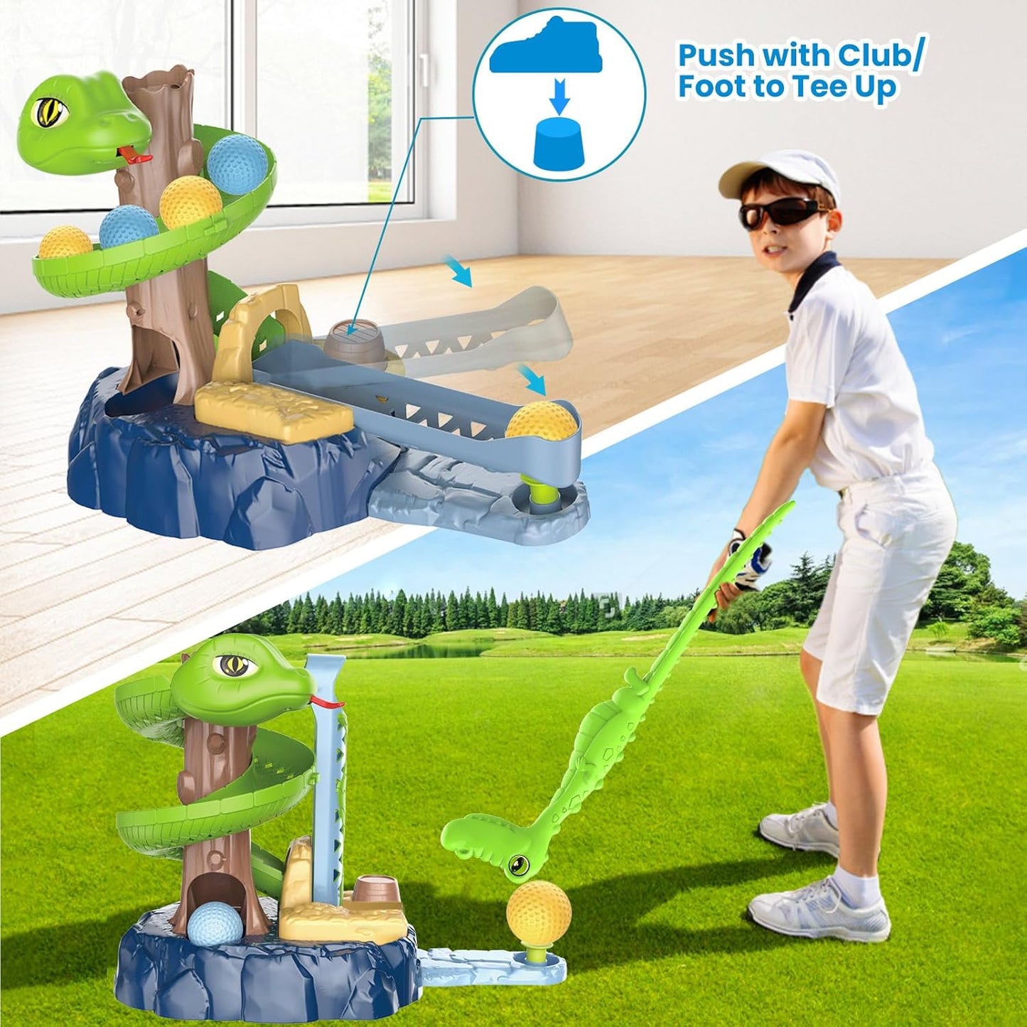 WOOPIE Įgūdžių žaidimas „Mini Golf Snake Golf“ - vaizdas 2