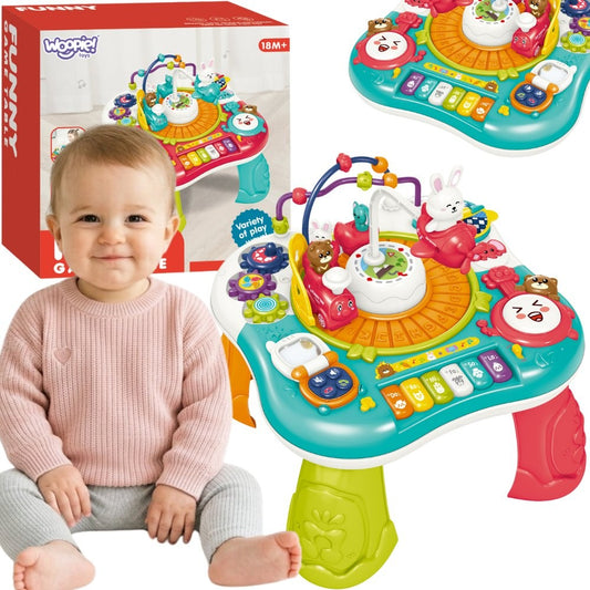 WOOPIE BABY 2in1 interaktyvus edukacinis staliukas su pianinu