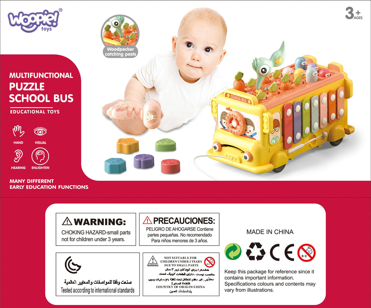 WOOPIE BABY Interaktyvus Montessori autobusiukas 6 in 1