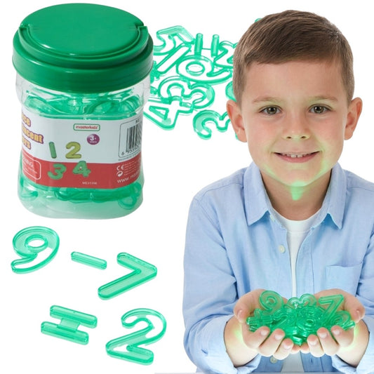 MASTERKIDZ Skaidrūs Skaičiai Matematikai ant Šviesos Plokštės – 55 mm