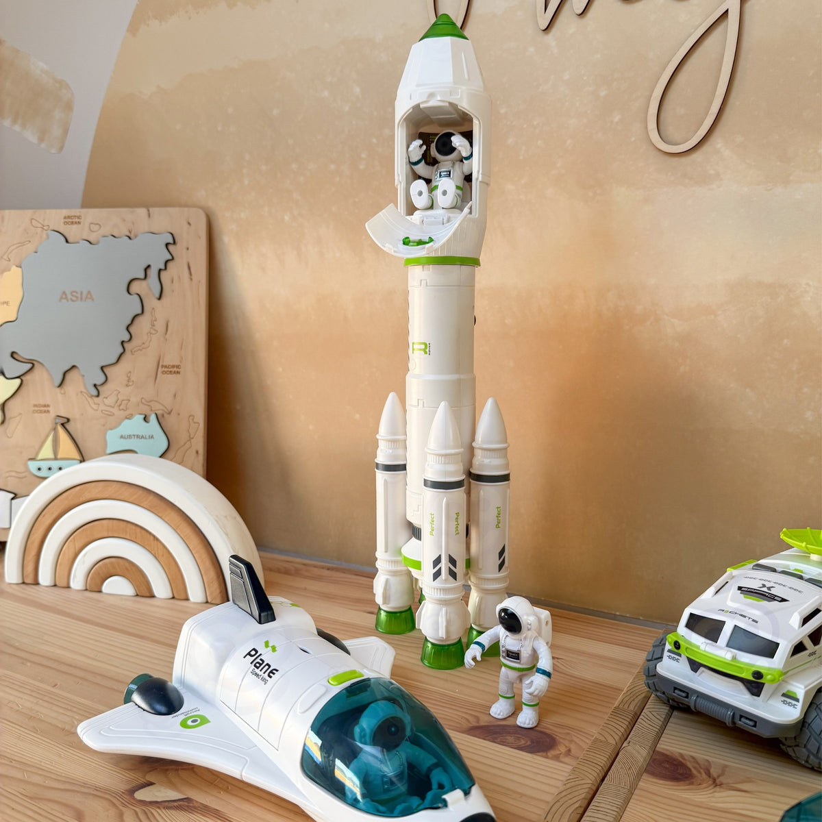 WOOPIE Interaktyvi Kosminė Raketa su Garso ir Šviesos Efektais