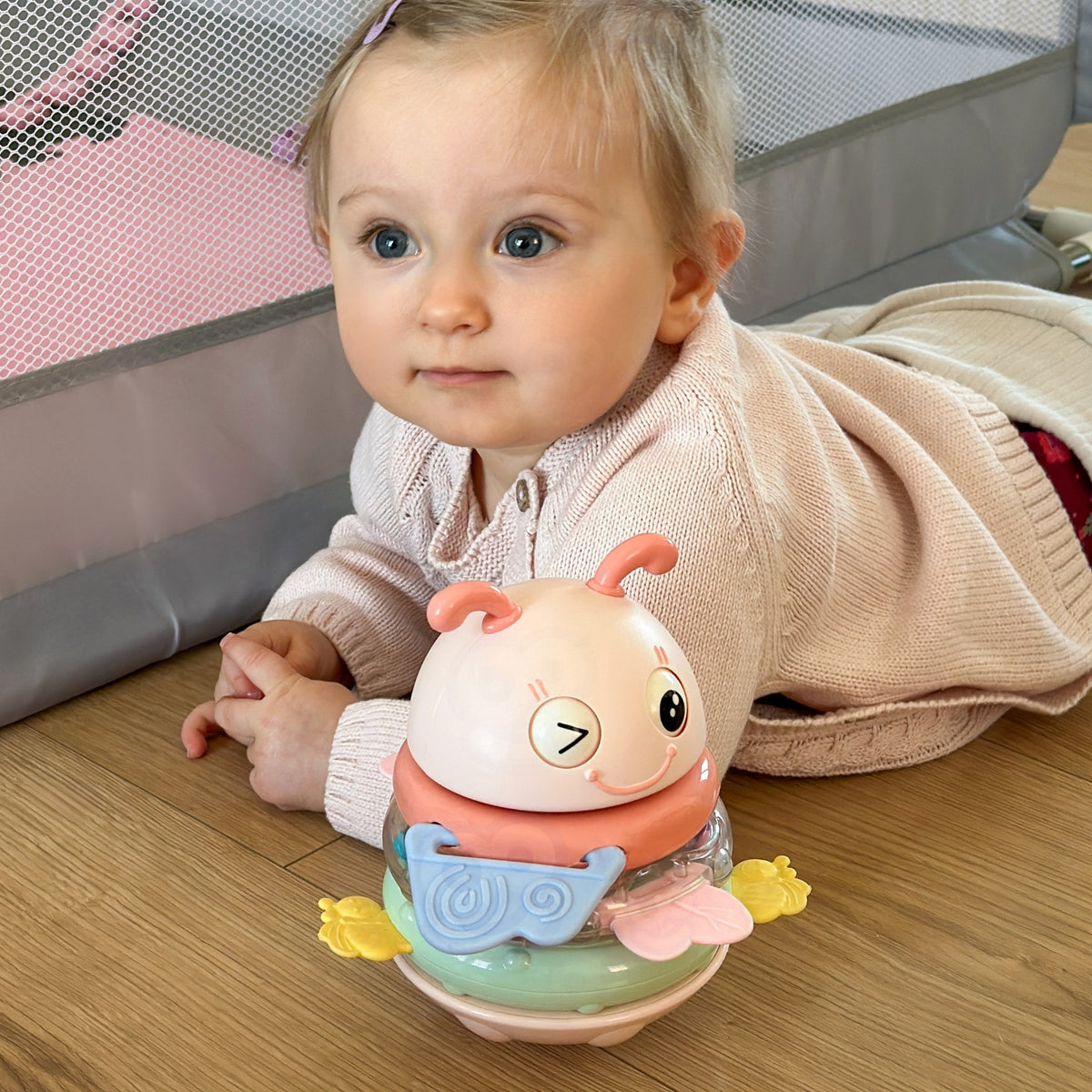 WOOPIE Bitutė Rožinė Nepargriaunama Sensorinė Žaislas 2in1