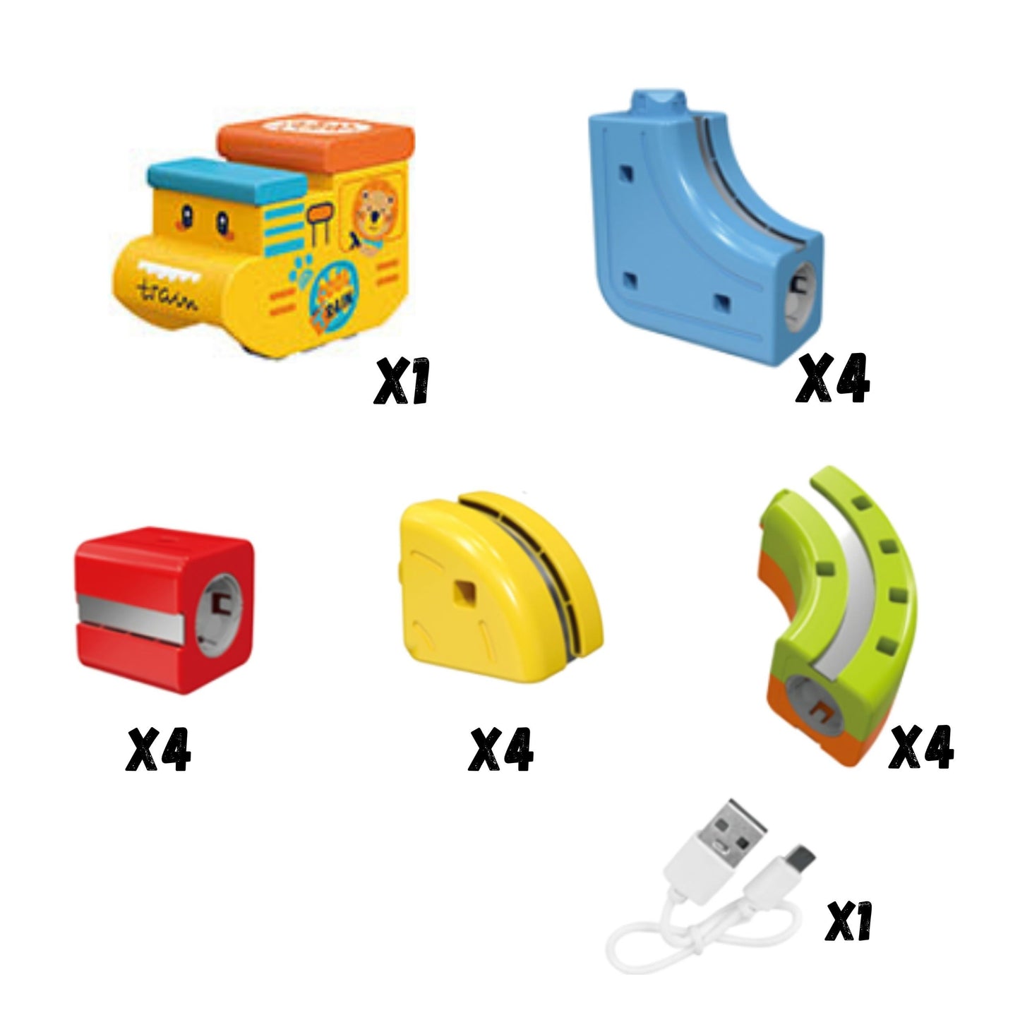 WOOPIE Magic Cube Train Antigravitatinis Magnetinis Traukinukas 18 dalių