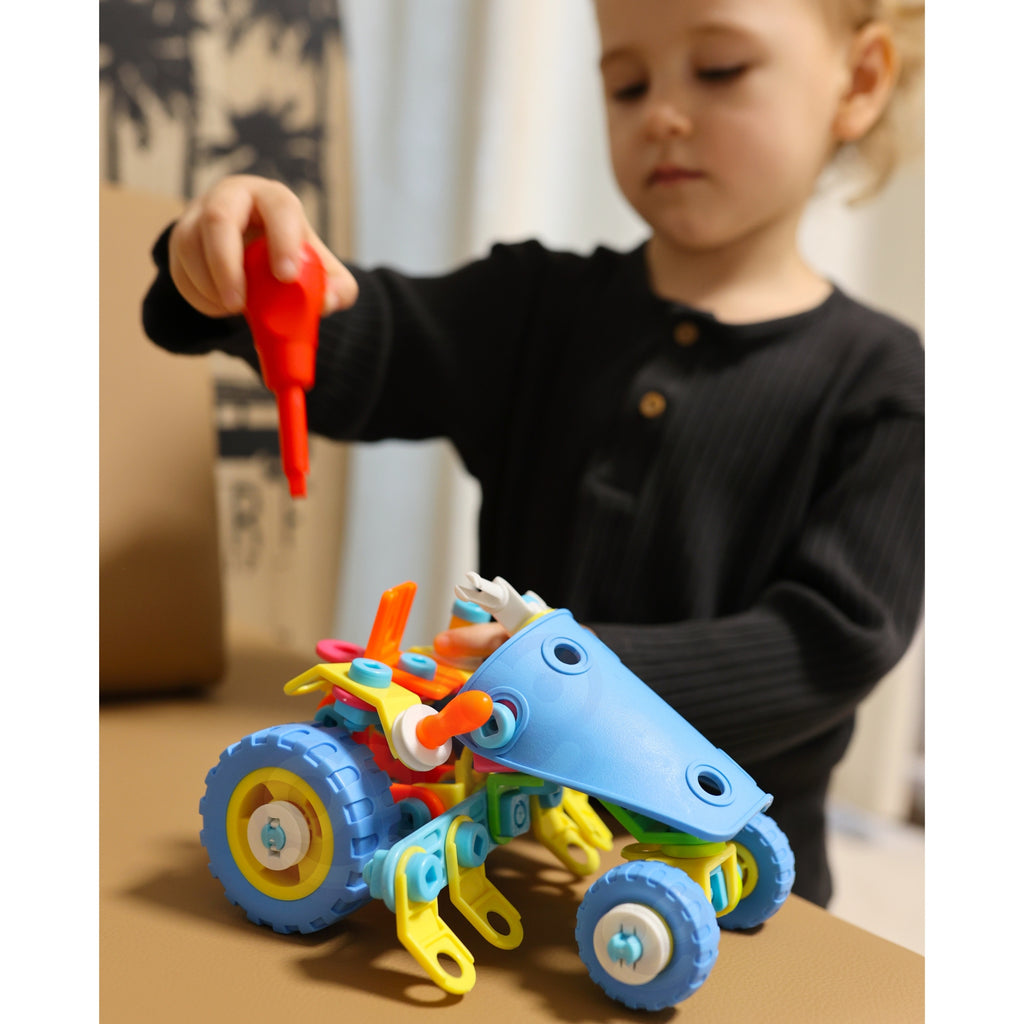 WOOPIE Konstruktorius 6in1 STEM Transporto priemonės 118 detalių