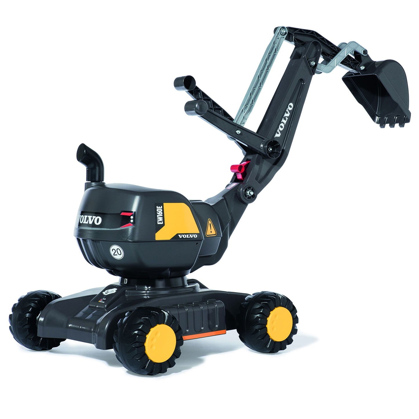Rolly Toys Volvo RollyDigger Paspiriamas Ekskavatorius su 360° Sukimu