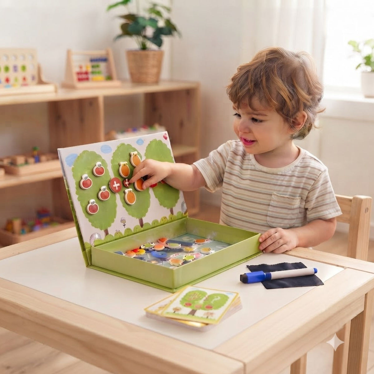 TOOKY TOY Magnetinė matematikos mokymosi dėžutė, 86 d.