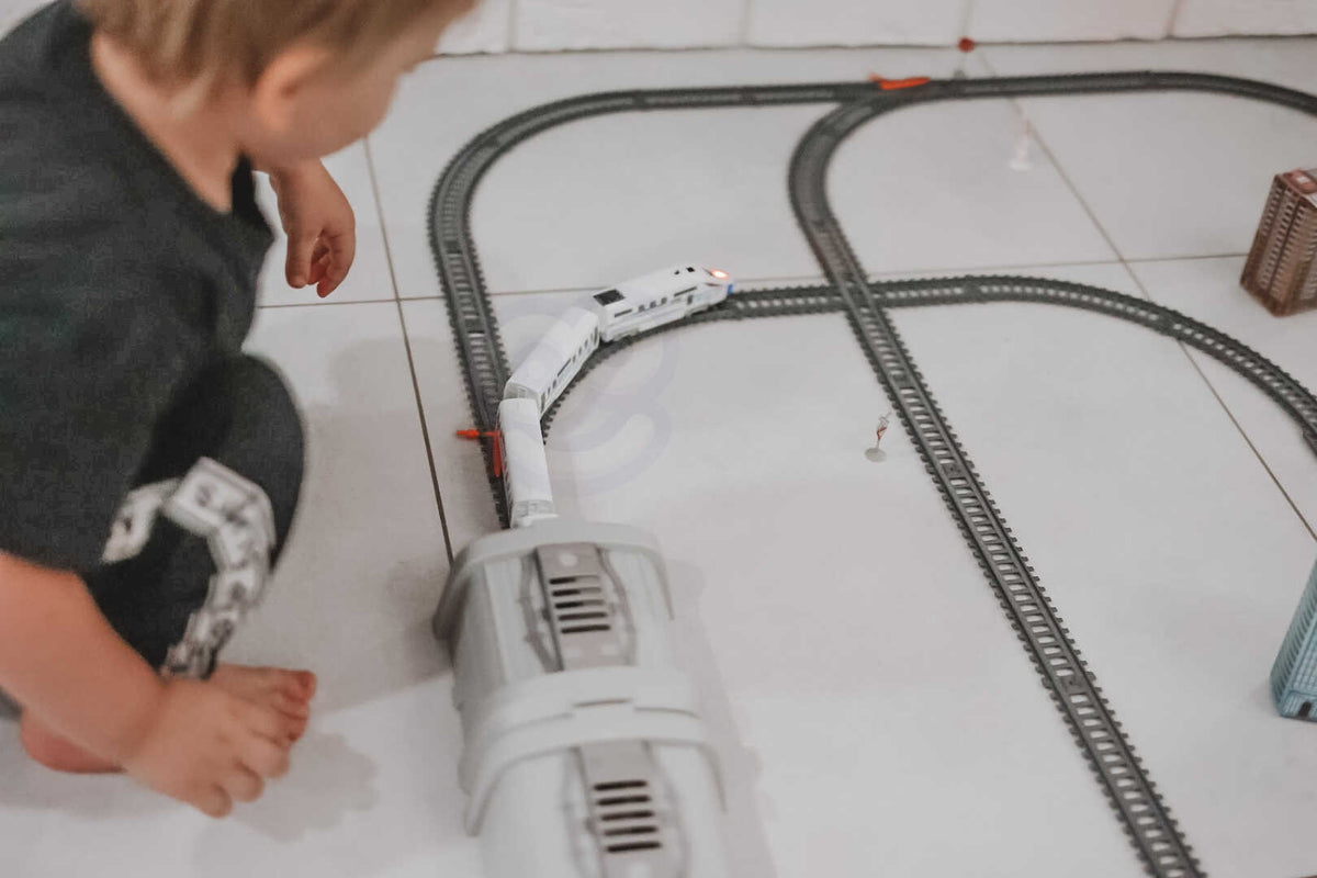 WOOPIE Elektrinis Traukinys Pendolino su Tuneliu ir Tiltu 914 cm
